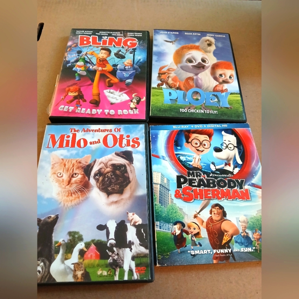 Set of 4 Movie DVD Bundle